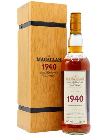 Macallan 1940 37 Year Old Fine Rare