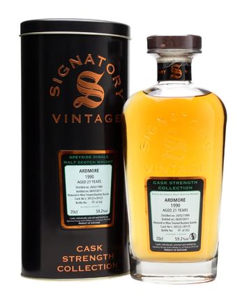 Ardmore 1990 21 Year Old Cask #30122 30125 Signatory Cask Strength Collection