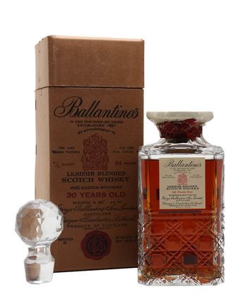 Ballantine's 30 Year Old Crystal Decanter Bottled 1940's