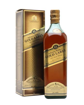Johnnie Walker 15 Year Old Gold Label Bottled 1980s
