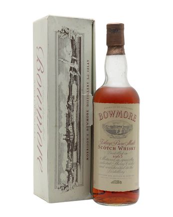 Bowmore 1965 Vintage Label Bottled 1980's