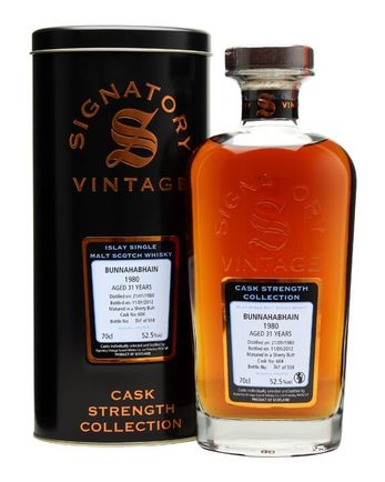 Bunnahabhain 1980 31 Year Old Cask #604 Signatory Cask Strength Collection