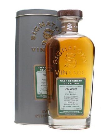 Craigduff 1973 32 Year Old Sherry Butt Signatory Cask Strength Collection Bottled 2005