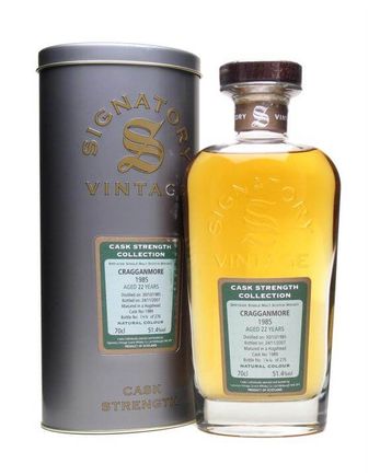 Cragganmore 1985 22 Year Old Signatory Cask Strength Collection