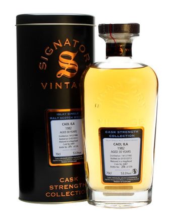 Caol Ila 1982 30 Year Old Cask #6487 Signatory Cask Strength Collection