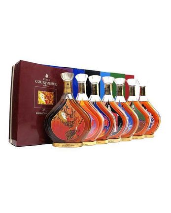 Courvoisier Erte Cognac Set of 7 Same Bottled Numbers