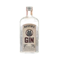 Austin's Silver Cat Gin / Bottled 1970s