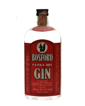 Bosford Extra Dry London Gin Bottled 1970s