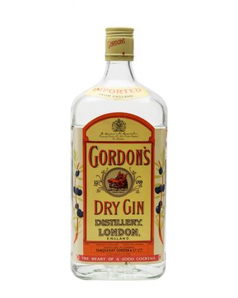 Gordon's Dry Gin Bottled 1970s 1 litre