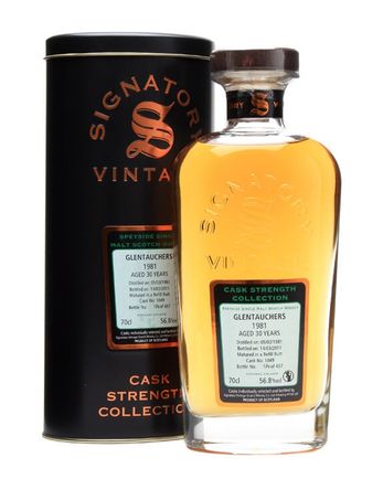 Glentauchers 1981 30 Year Old Cask #1049 Signatory Cask Strength Collection