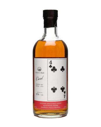 Hanyu Ichiro 1991 Four of Clubs Bottled 2007 Rum Wood