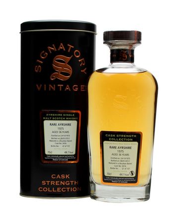 Rare Ayrshire Ladyburn 1975 36 Year Old Cask #3416 Signatory Cask Strength Collection