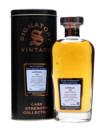 Laphroaig 1990 20 Year Old Cask #85 Signatory Cask Strength Collection