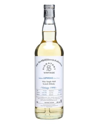 Laphroaig 1998 13 Year Old Cask #5552+5553 Signatory Un-Chillfiltered Collection