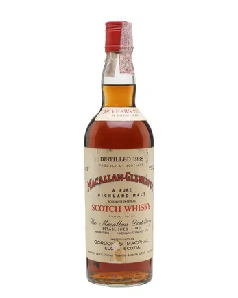 Macallan Glenlivet 1938 35 Year Old Sherry Cask G M Gordon & Macphail