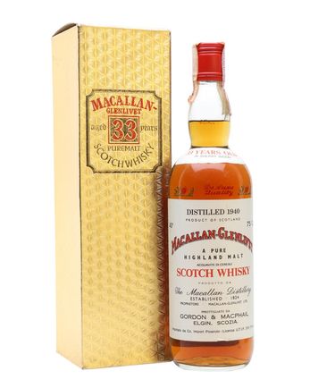 Macallan Glenlivet 1940 33 Year Old Sherry Cask Gordon & Macphail