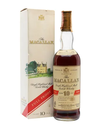 Macallan 10 Year Old Full Proof Bottled 1990s