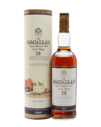 Macallan 1985 18 Year Old Vintage Label
