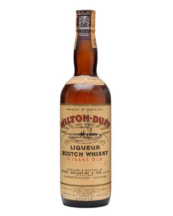 Miltonduff 13 Year Old Liqueur Whisky Bottled 1950s