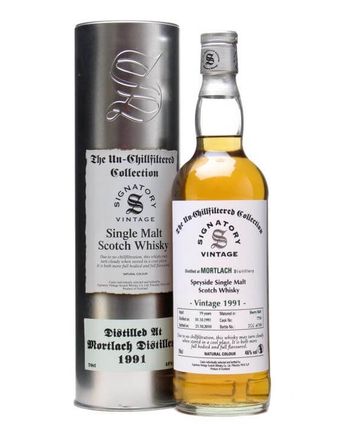 Mortlach 1991 19 Year Old Sherry Butt #7710 Signatory Un-Chillfiltered Collection