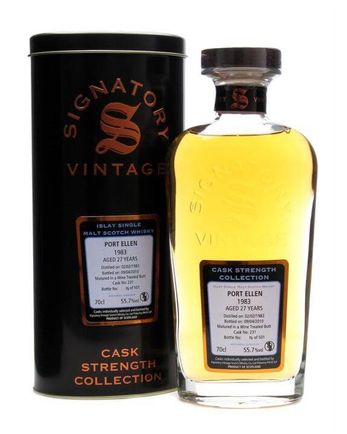Port Ellen 1983 27 Year Old Wine Treated Butt Signatory Cask Strength Collection