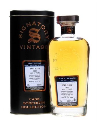 Port Ellen 1983 27 Year Old Refill Butt #517 Signatory Cask Strength Collection