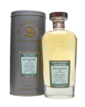 Royal Lochnagar 1991 16 Year Old Signatory Vintage Cask