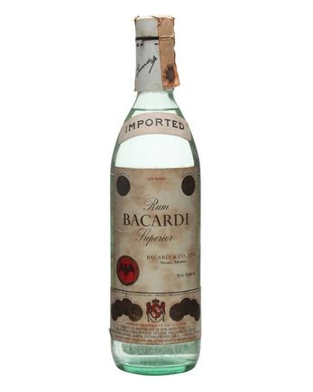 Bacardi Superior Rum Bottled 1970s