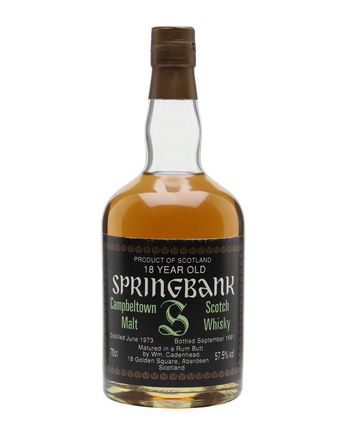 Springbank 1973 18 Year Old Rum Butt Cadenhead's