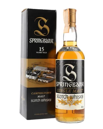 Springbank 15 Year Old Bottled 1980s 75cl