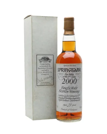 Springbank 21 Year Old First Bottling of 21st Century