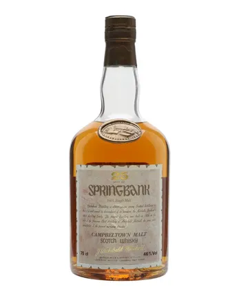 Springbank 25 Year Old Bottled 1980's