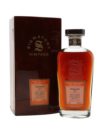 Springbank 1970 37 Year Old Sherry Butt Signatory Cask Strength Collection