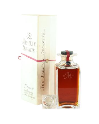 Macallan 1963 25 Year Old Crystal Decanter