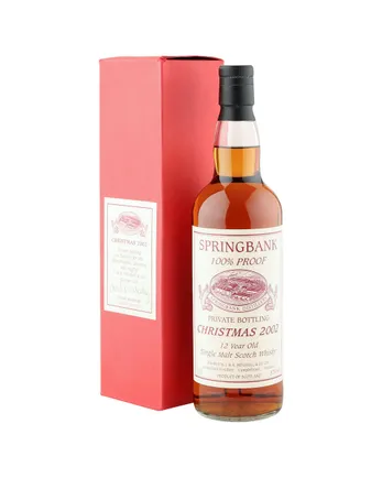 Springbank 12 Year Old Christmas 2002
