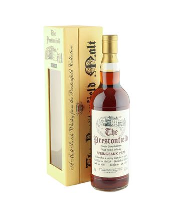 Springbank 1970 34 Year Old Sherry Cask Prestonfield