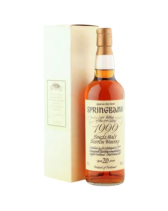 Springbank 20 Year Old Last Bottling